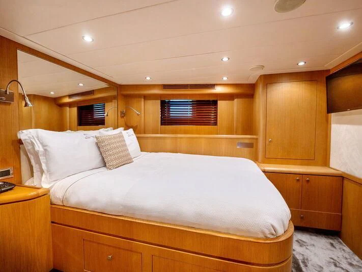 a bed in a cabin aboard BANDIDO I Yacht for Sale