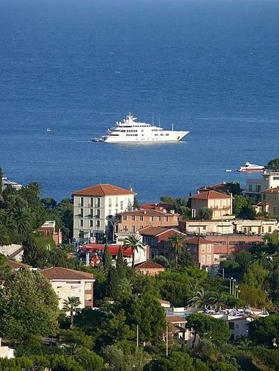 a ship in the water aboard FELIX Yacht for Sale