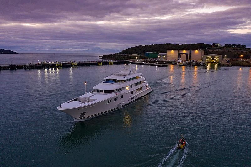 a boat in the water aboard FELIX Yacht for Sale
