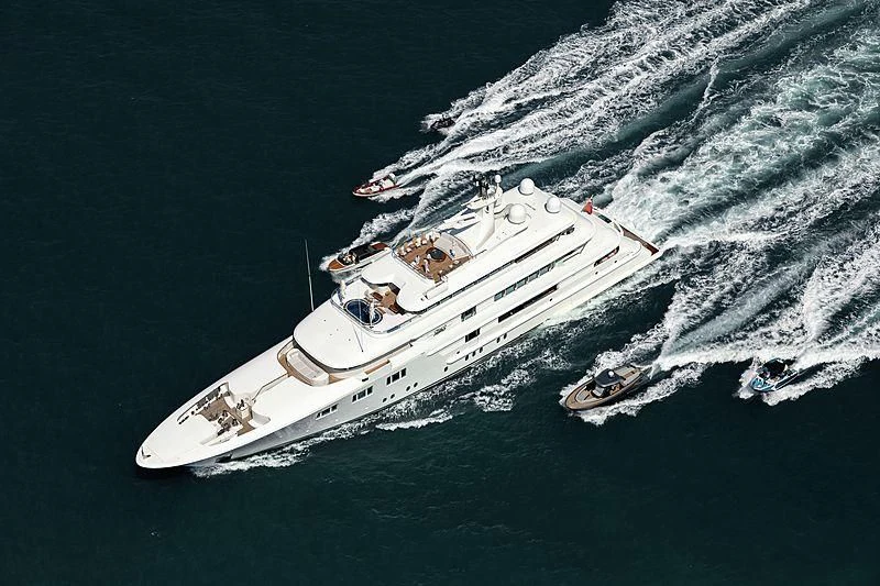 a boat in the water aboard FELIX Yacht for Sale