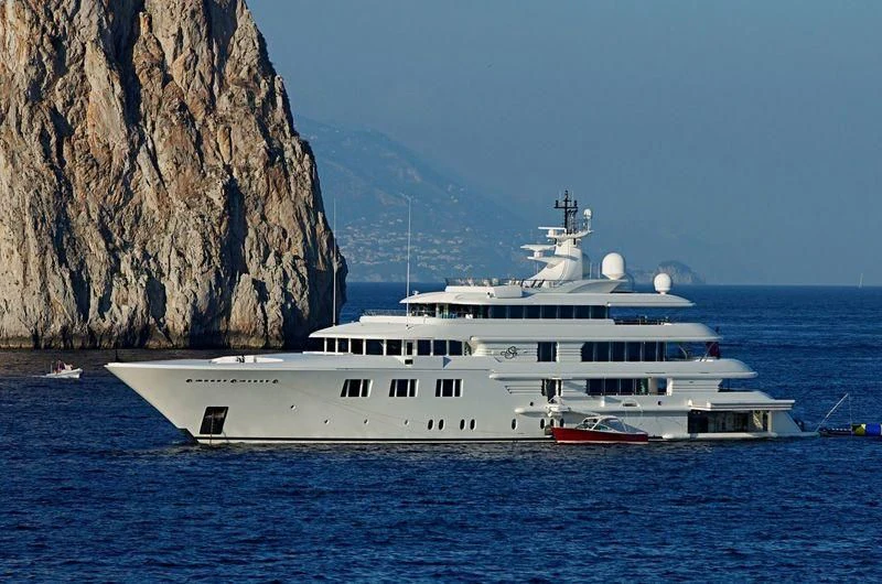 a boat in the water aboard FELIX Yacht for Sale