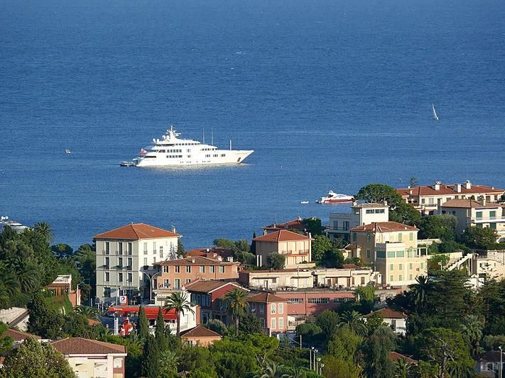 a ship in the water aboard FELIX Yacht for Sale