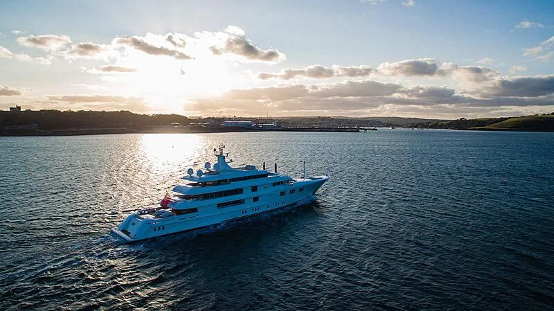 a boat in the water aboard FELIX Yacht for Sale
