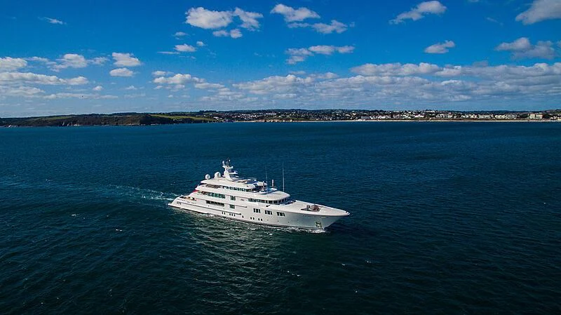 a boat in the water aboard FELIX Yacht for Sale