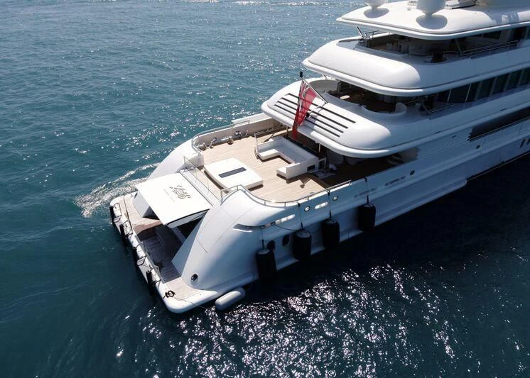 a boat on the water aboard FELIX Yacht for Sale