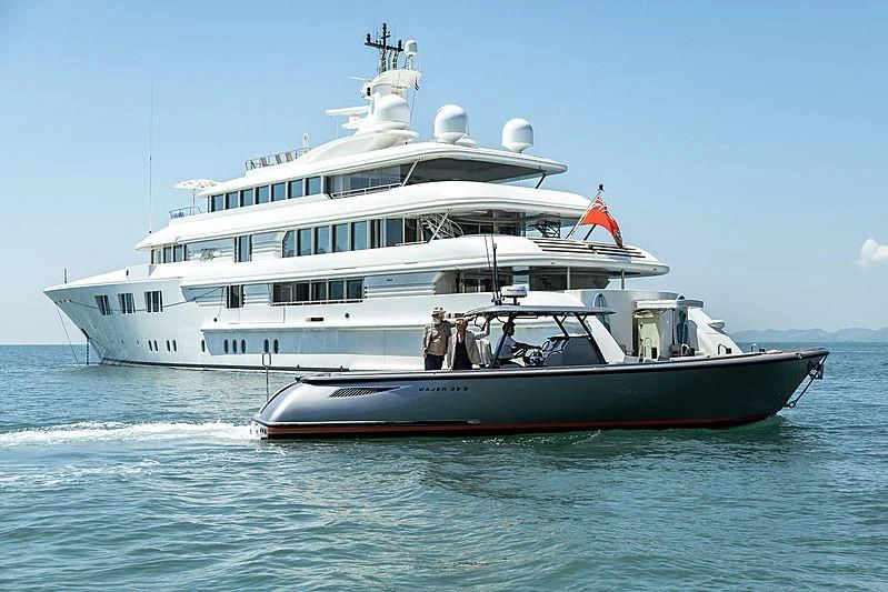 a boat on the water aboard FELIX Yacht for Sale