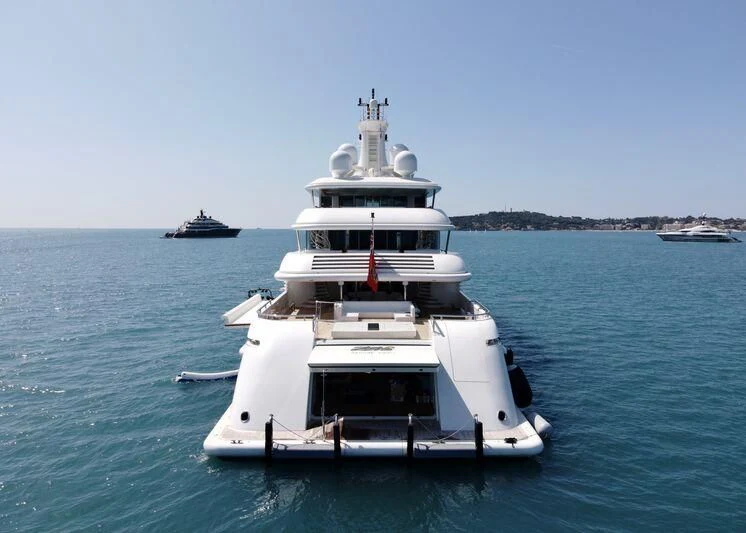 a boat in the water aboard FELIX Yacht for Sale