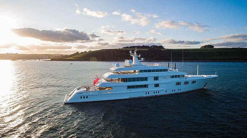 a boat in the water aboard FELIX Yacht for Sale