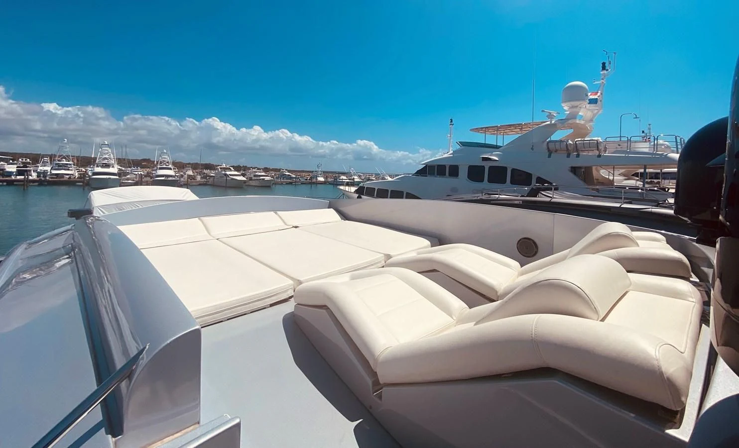 a boat in the water aboard ROMPEMAR Yacht for Sale
