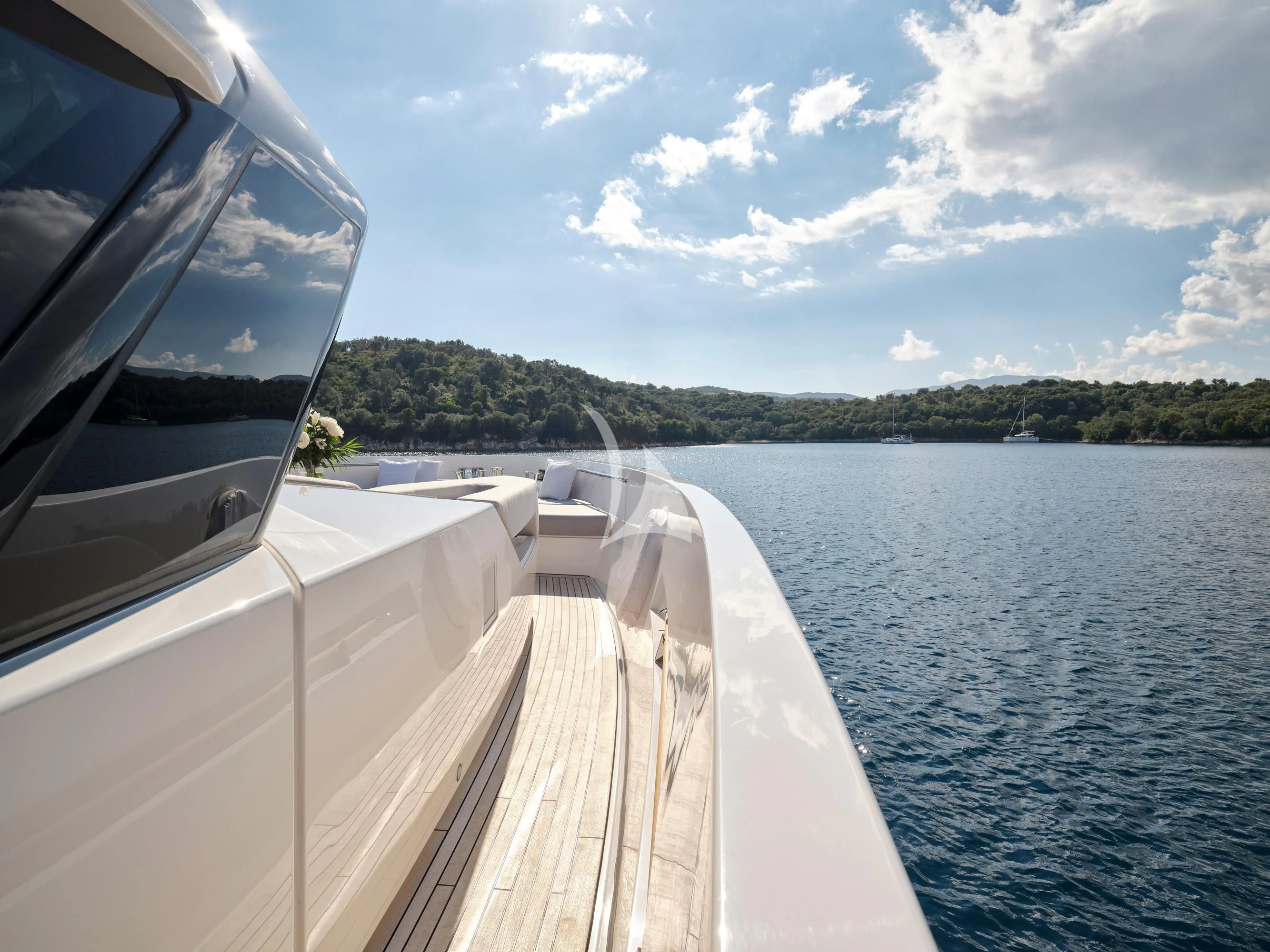 a boat on the water aboard ZILVAR IV Yacht for Sale