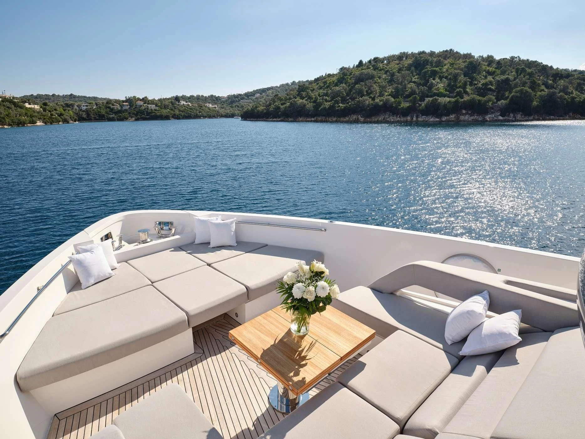 a boat on the water aboard ZILVAR IV Yacht for Sale