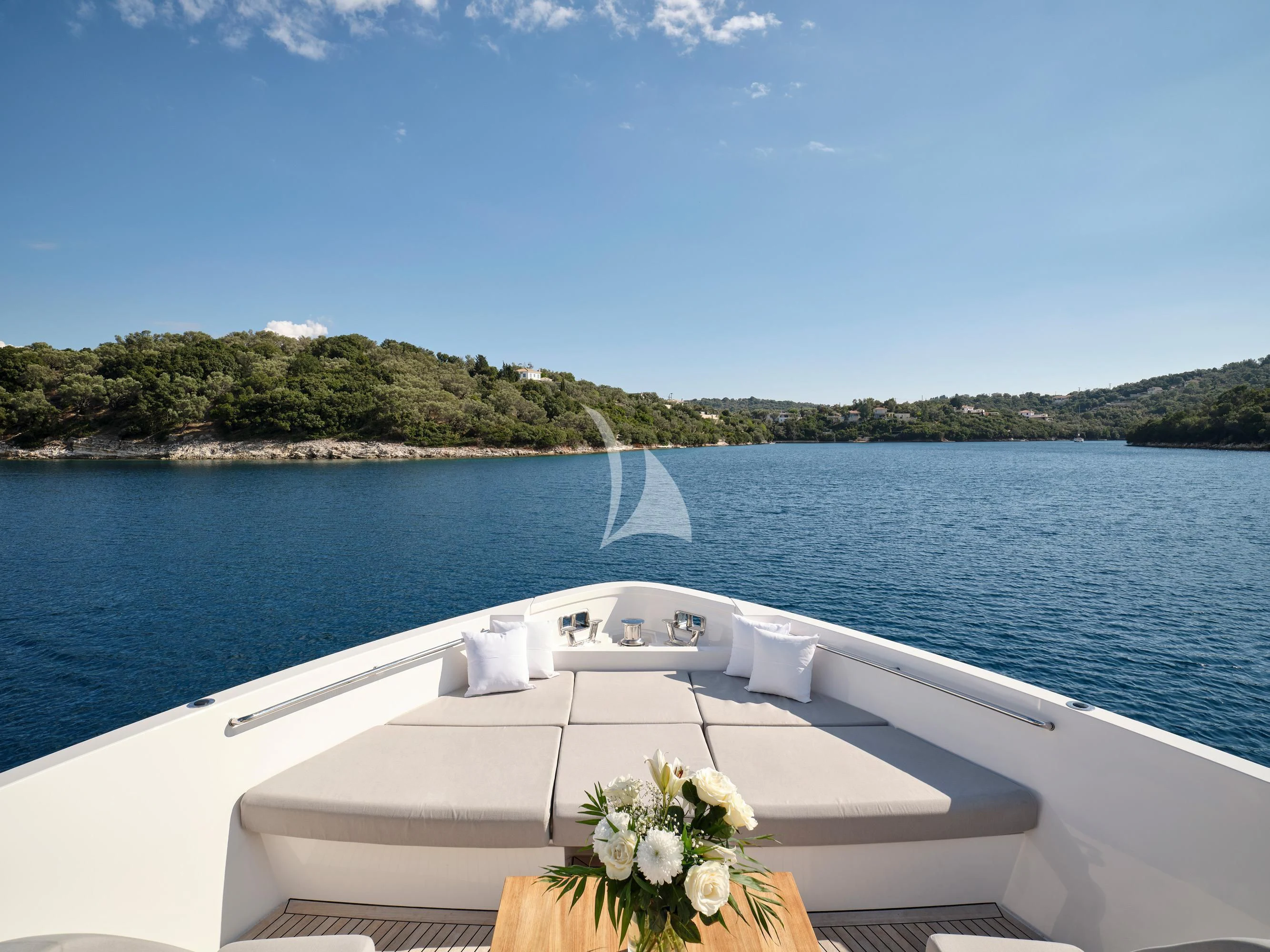 a boat on the water aboard ZILVAR IV Yacht for Sale