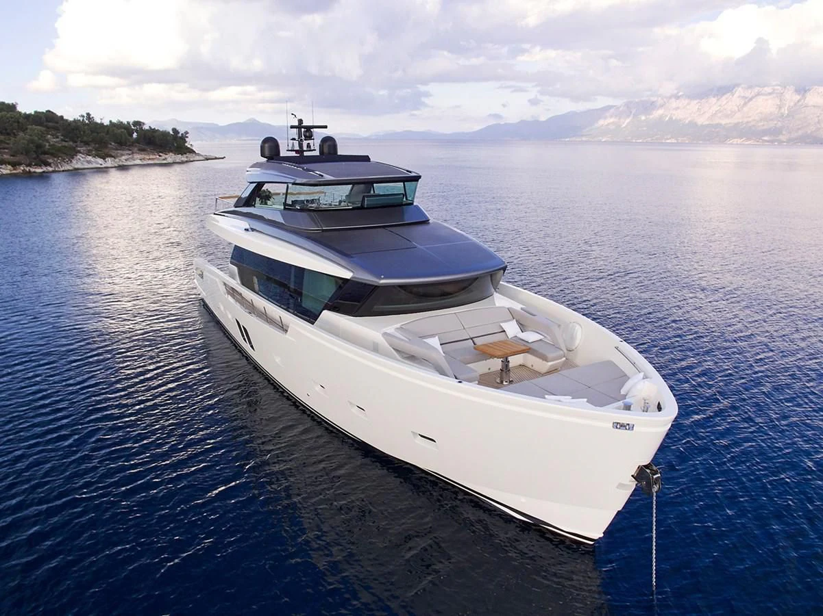 a boat on the water aboard ZILVAR IV Yacht for Sale