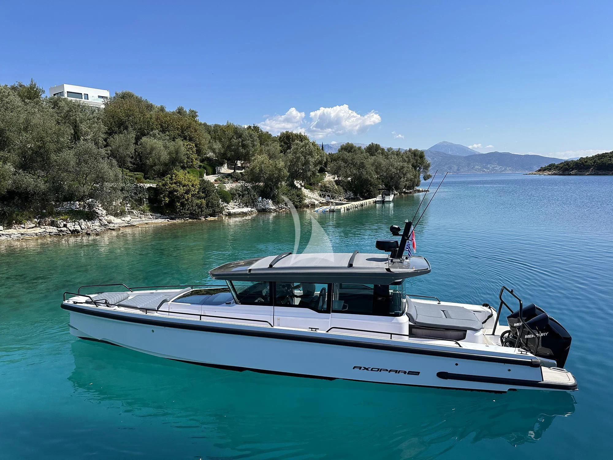 a boat on the water aboard ZILVAR IV Yacht for Sale