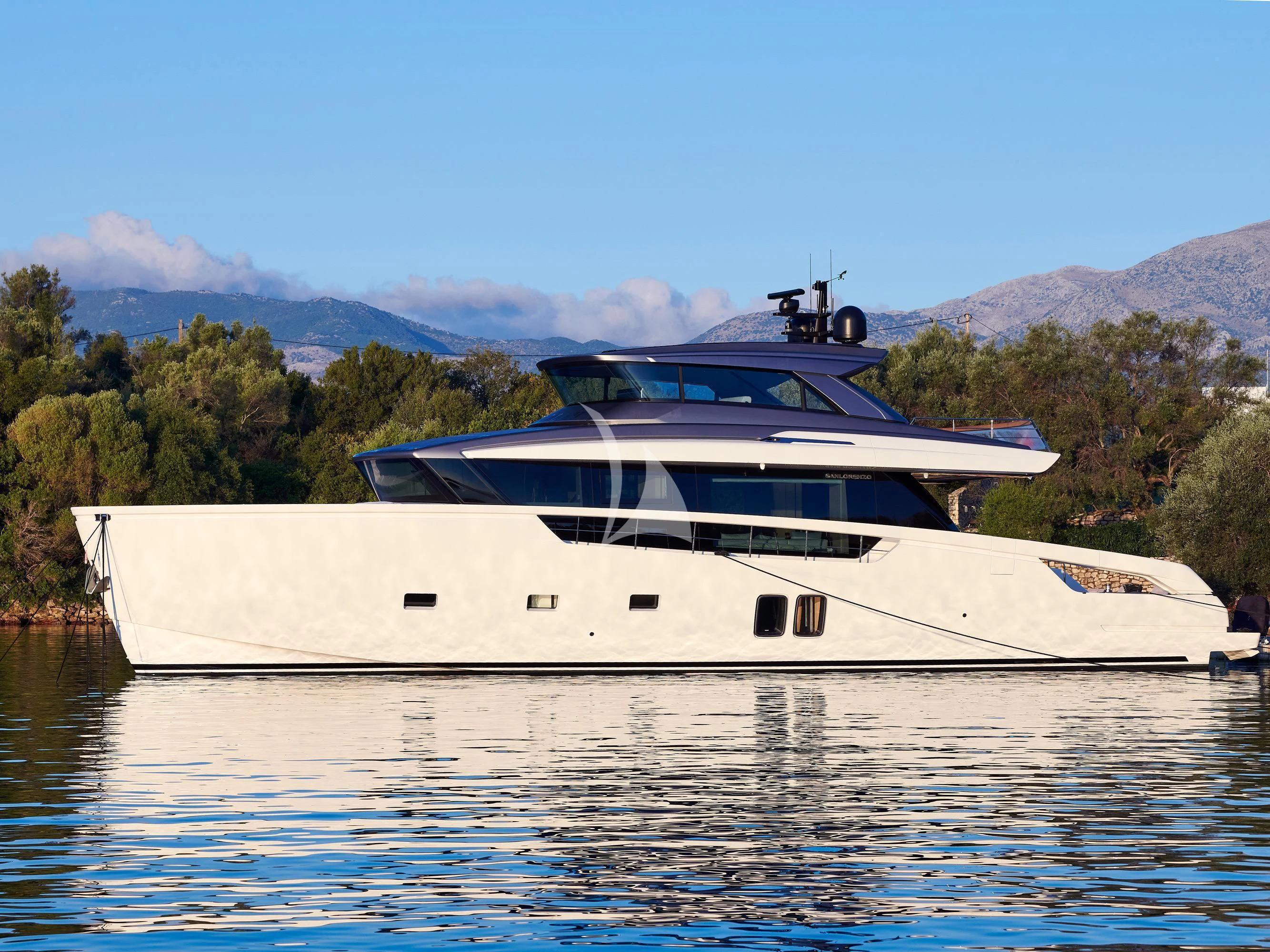 a boat on the water aboard ZILVAR IV Yacht for Sale