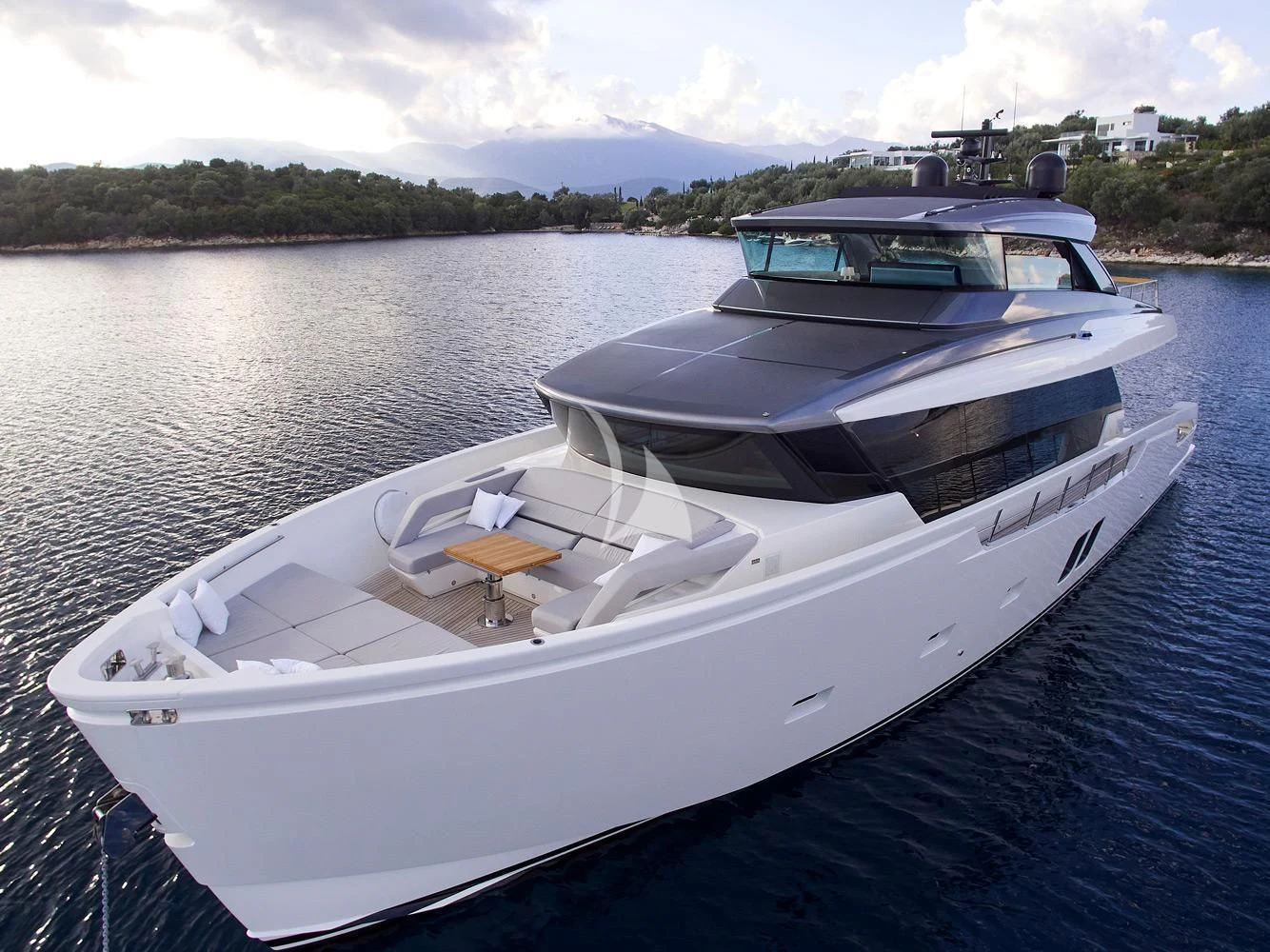 a boat on the water aboard ZILVAR IV Yacht for Sale