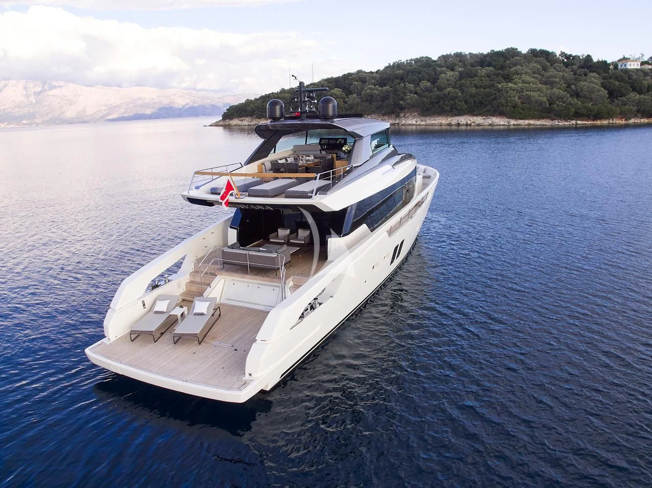 a boat on the water aboard ZILVAR IV Yacht for Sale