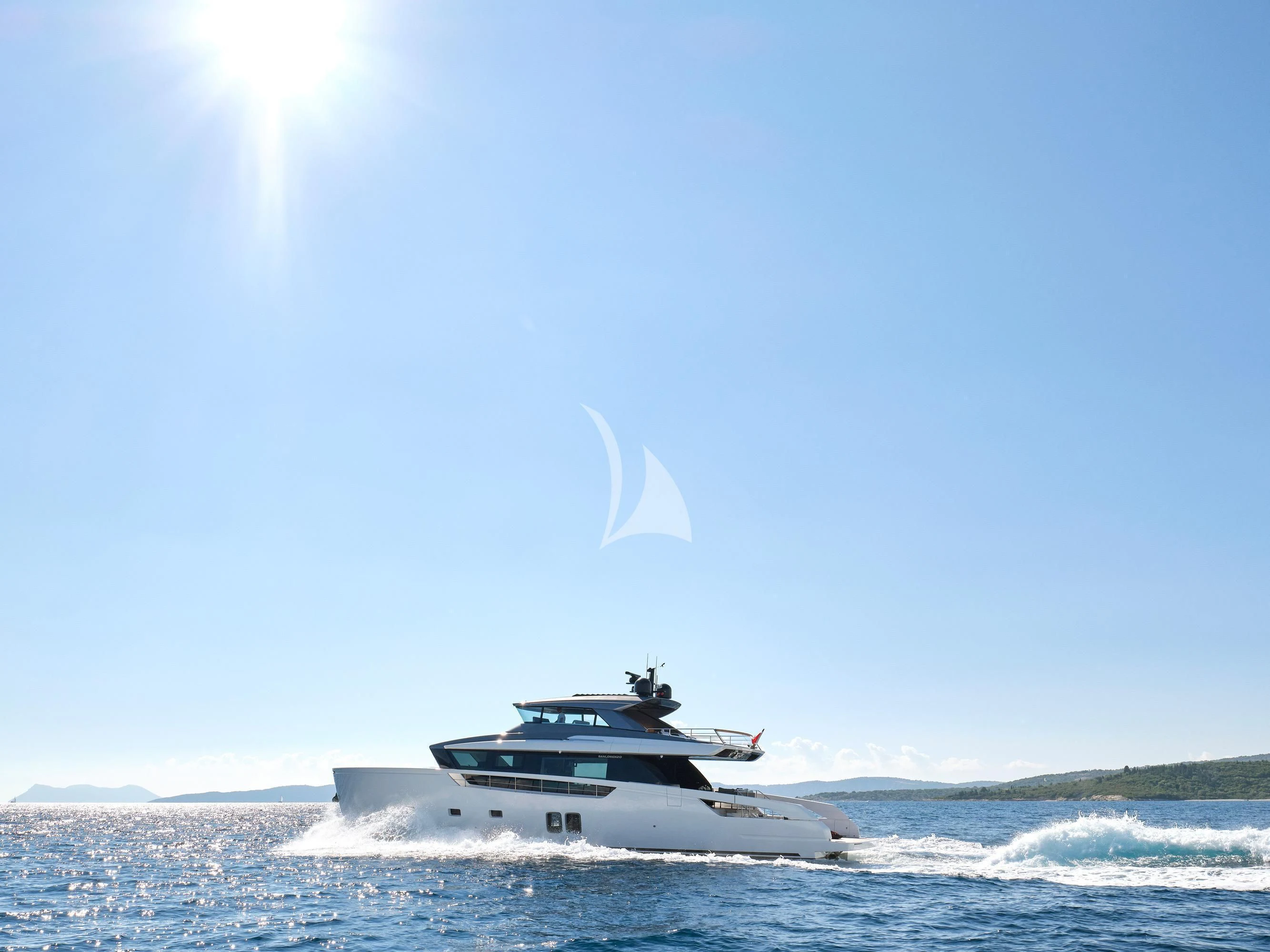 a boat on the water aboard ZILVAR IV Yacht for Sale