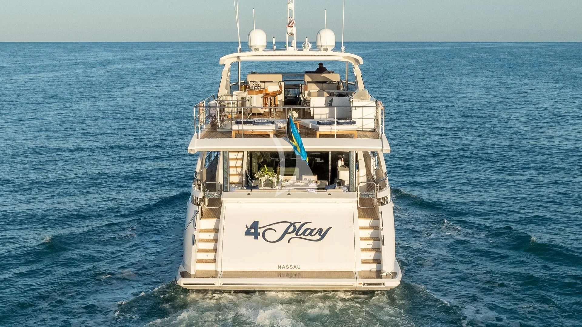a ship in the water aboard CAPTAIN MORGAN II Yacht for Sale