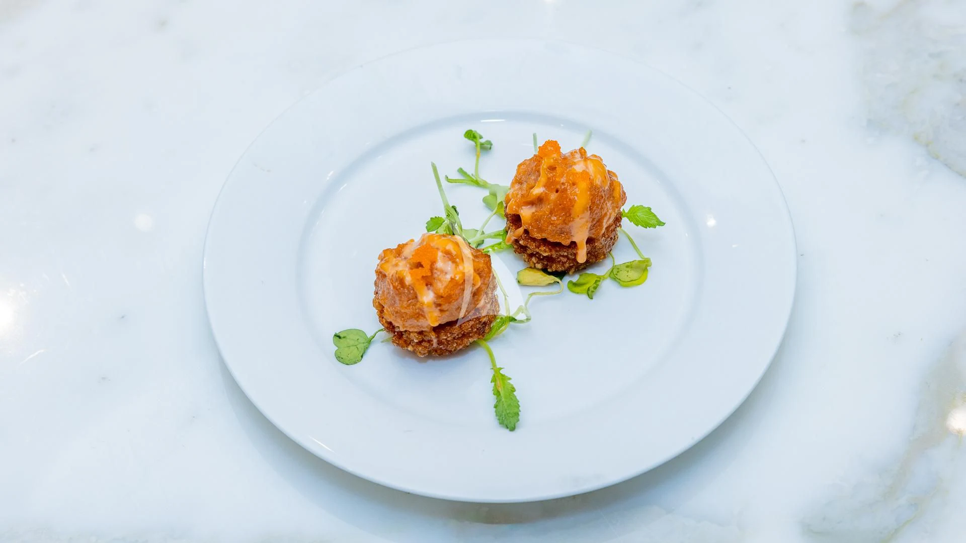 food on a plate aboard CAPTAIN MORGAN II Yacht for Sale