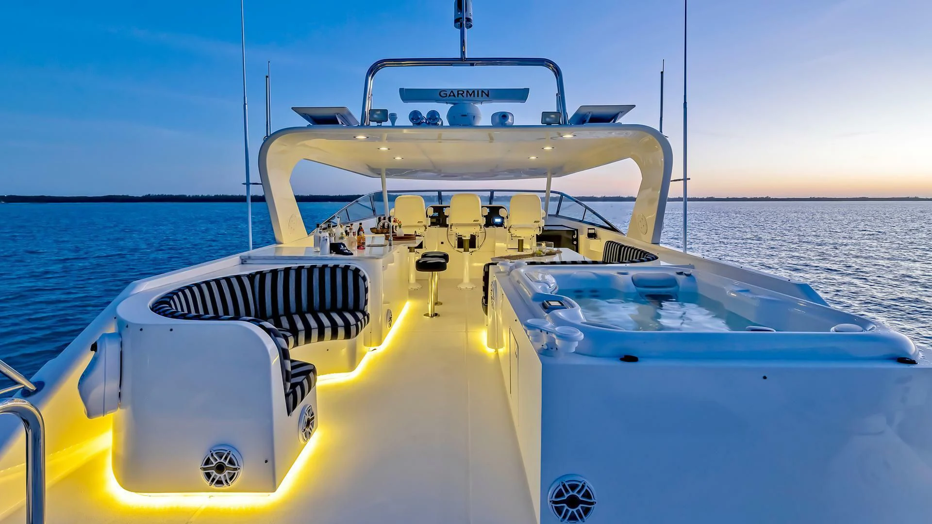 a boat on the water aboard LADY B Yacht for Sale