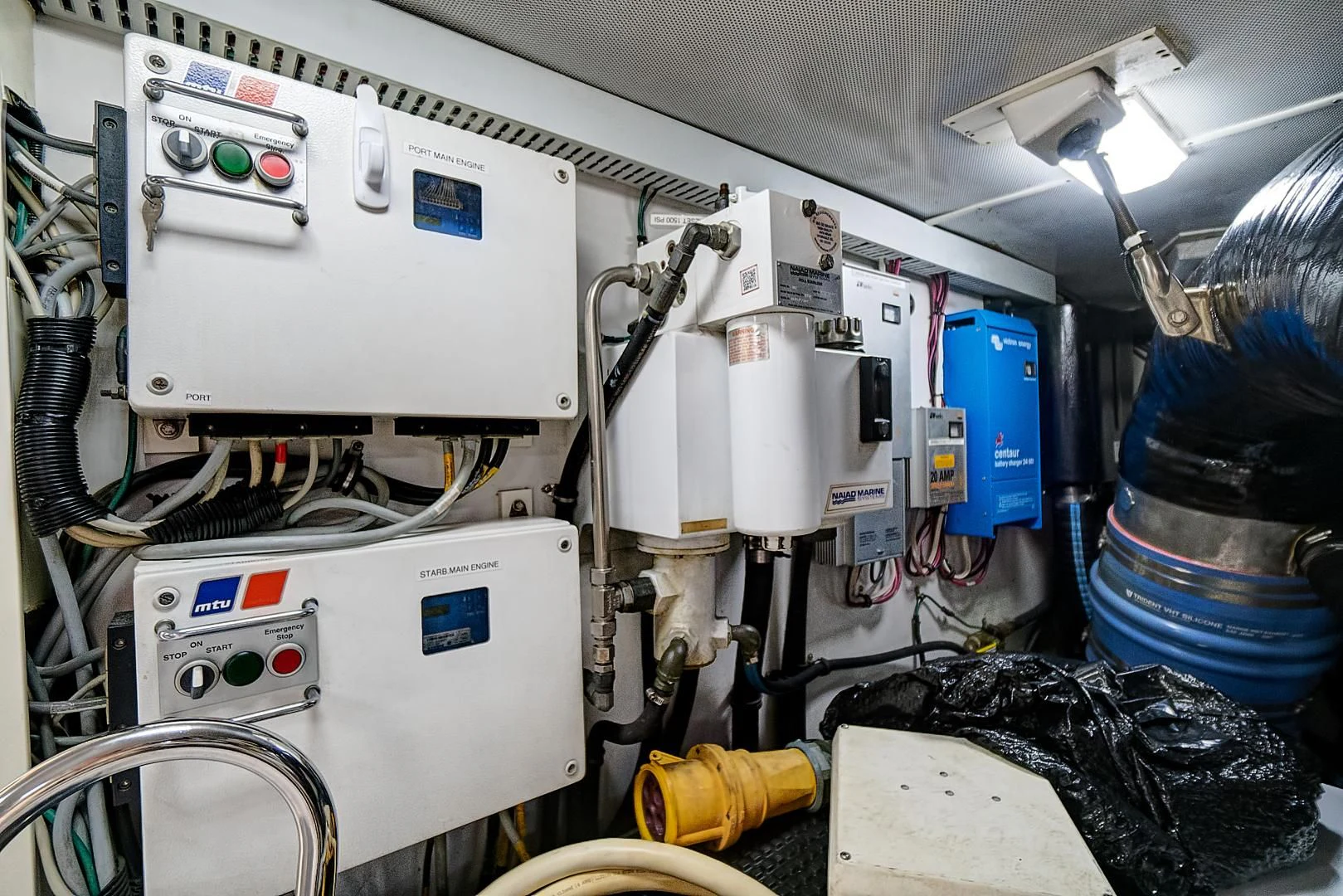 a close-up of a machine aboard LADY B Yacht for Sale