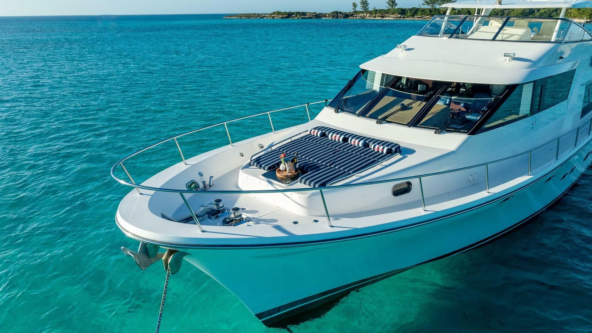 a boat on the water aboard LADY B Yacht for Sale