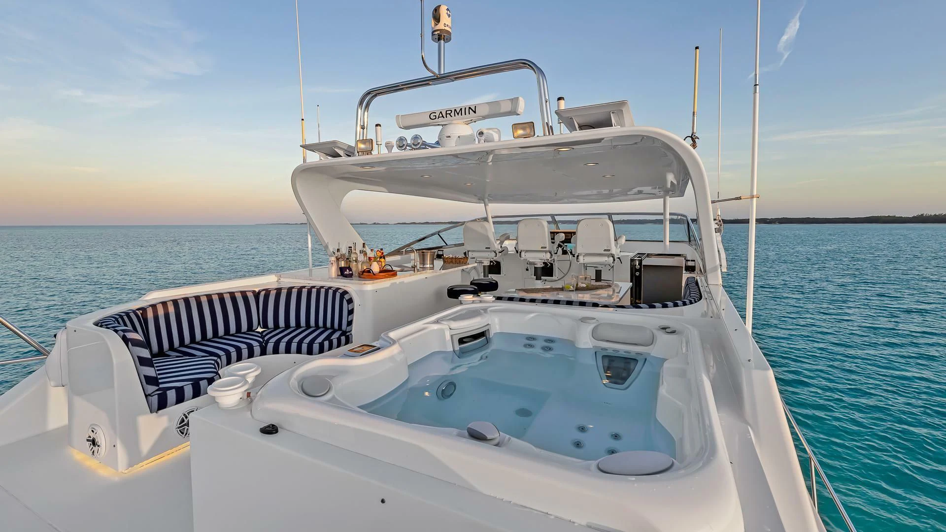 a boat on the water aboard LADY B Yacht for Sale