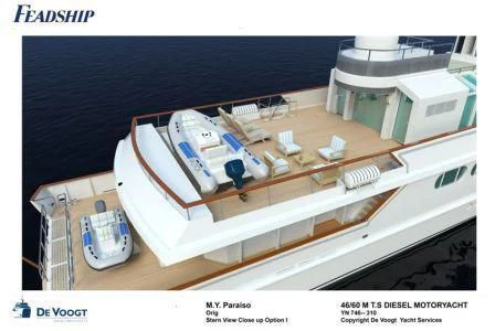 diagram, engineering drawing aboard PARAISO Yacht for Sale