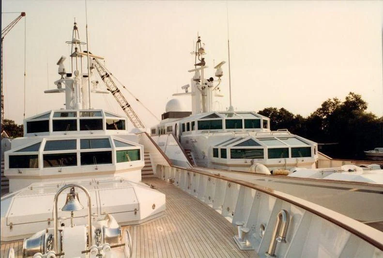 a group of boats docked aboard PARAISO Yacht for Sale
