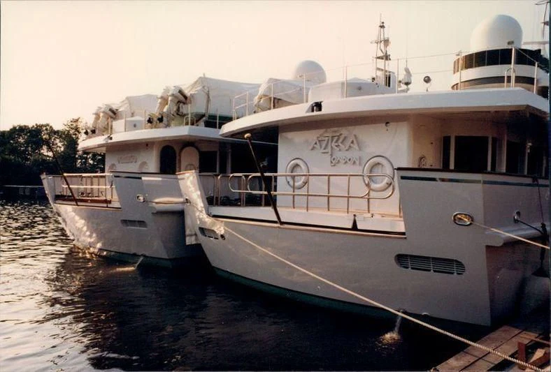 a couple of boats docked aboard PARAISO Yacht for Sale