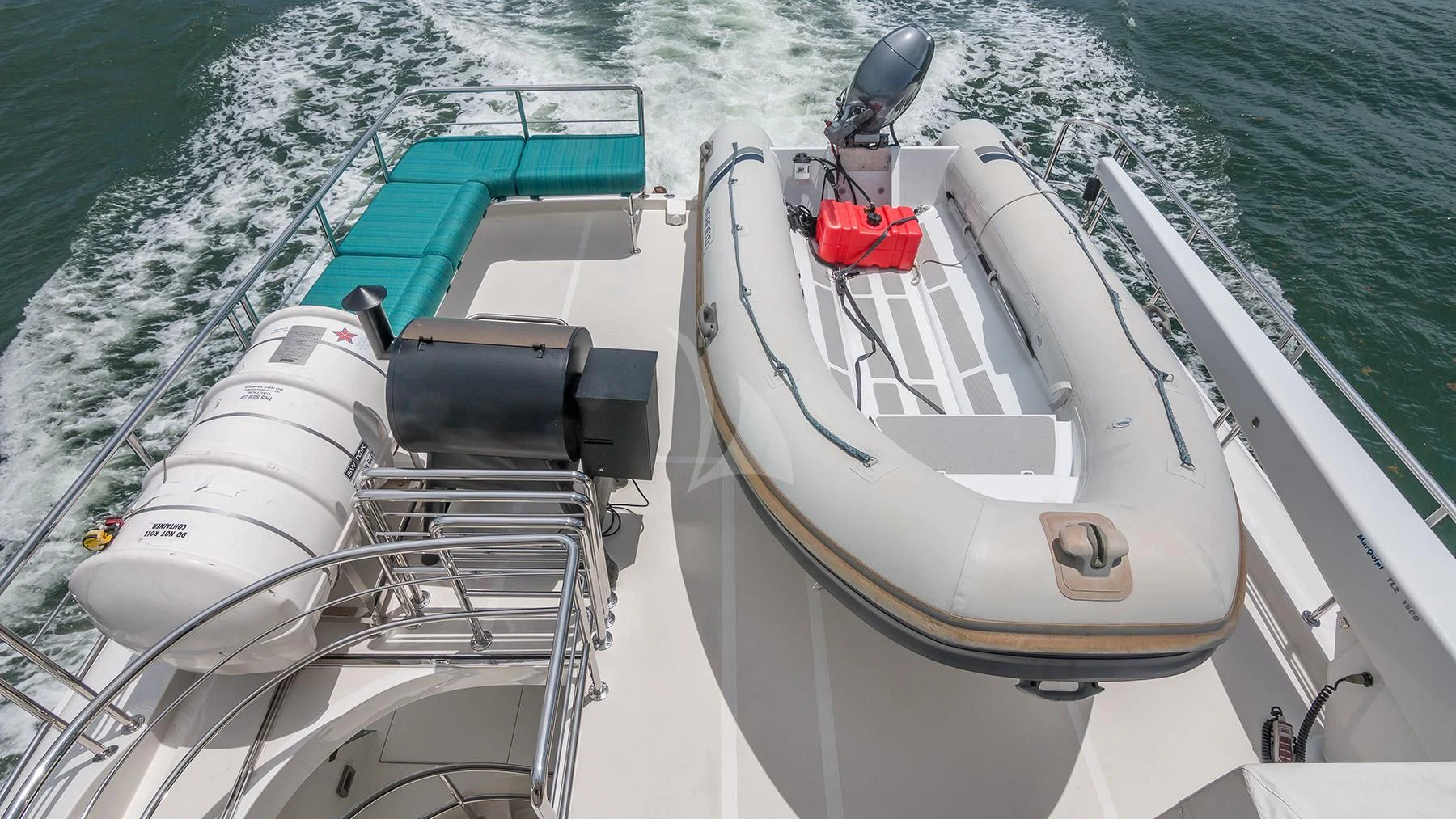 a boat on the water aboard ANDIAMO Yacht for Charter