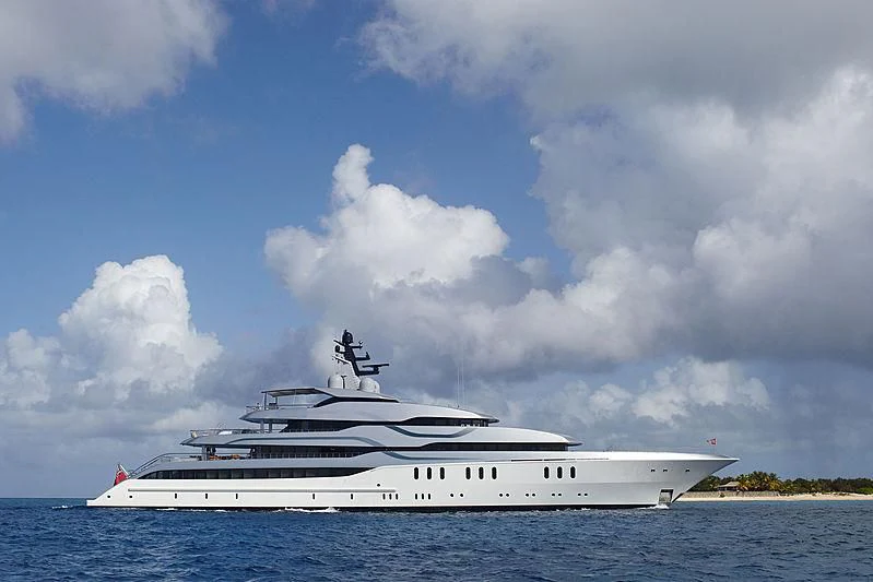 a white yacht in the water aboard TANGO Yacht for Sale