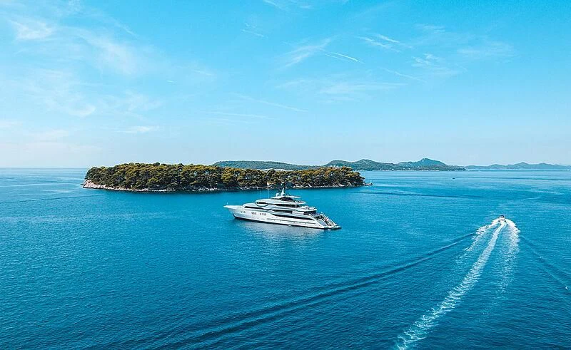 a boat on the water aboard TANGO Yacht for Sale
