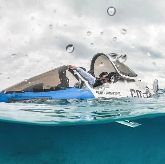 a person in a jet ski aboard CARTE BLANCHE Yacht for Charter