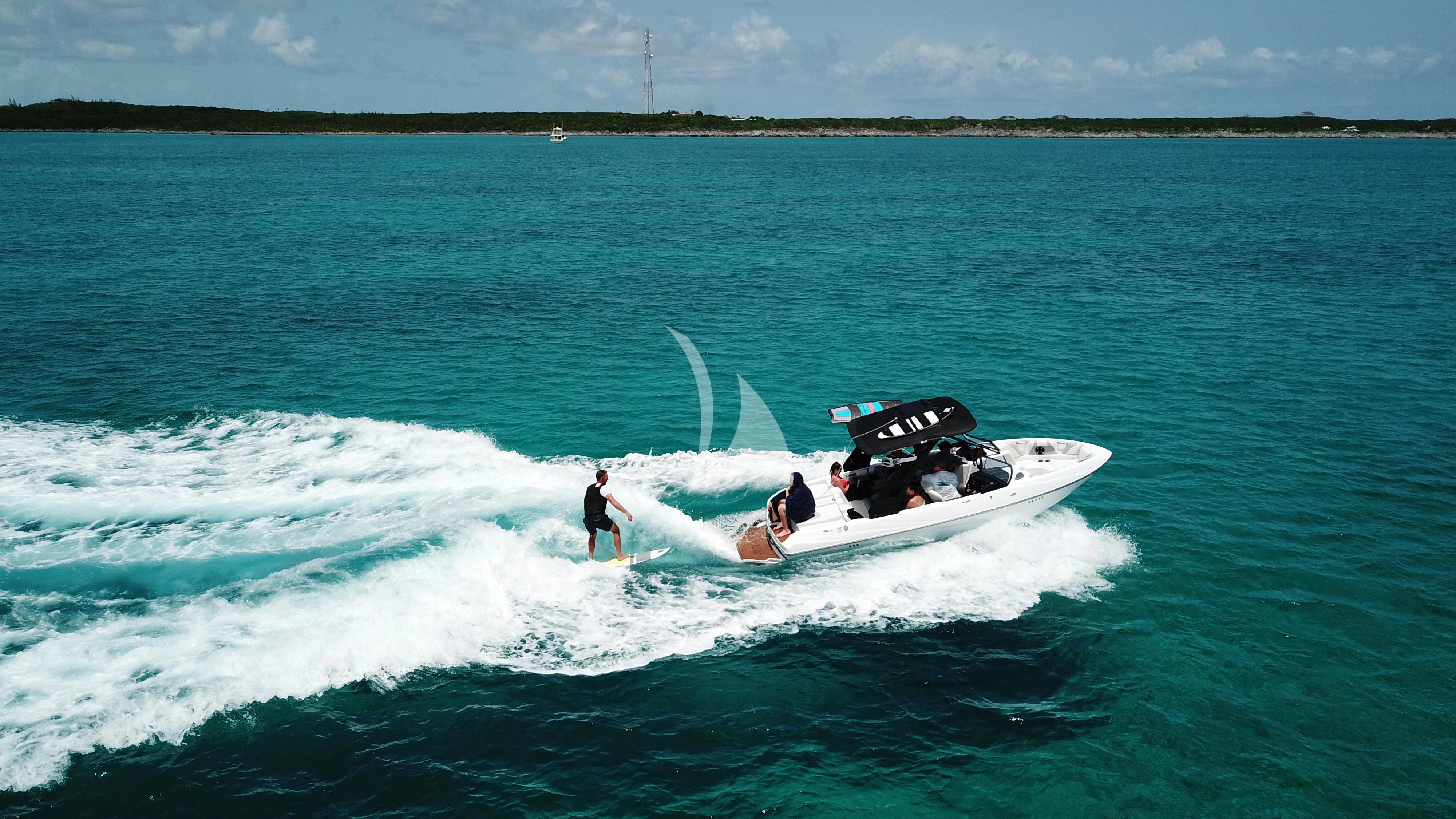 a boat with people in it aboard CARTE BLANCHE Yacht for Charter