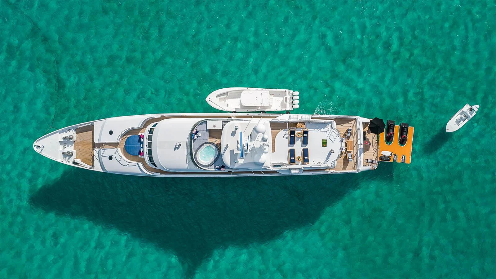 a model of a space ship aboard CARTE BLANCHE Yacht for Charter