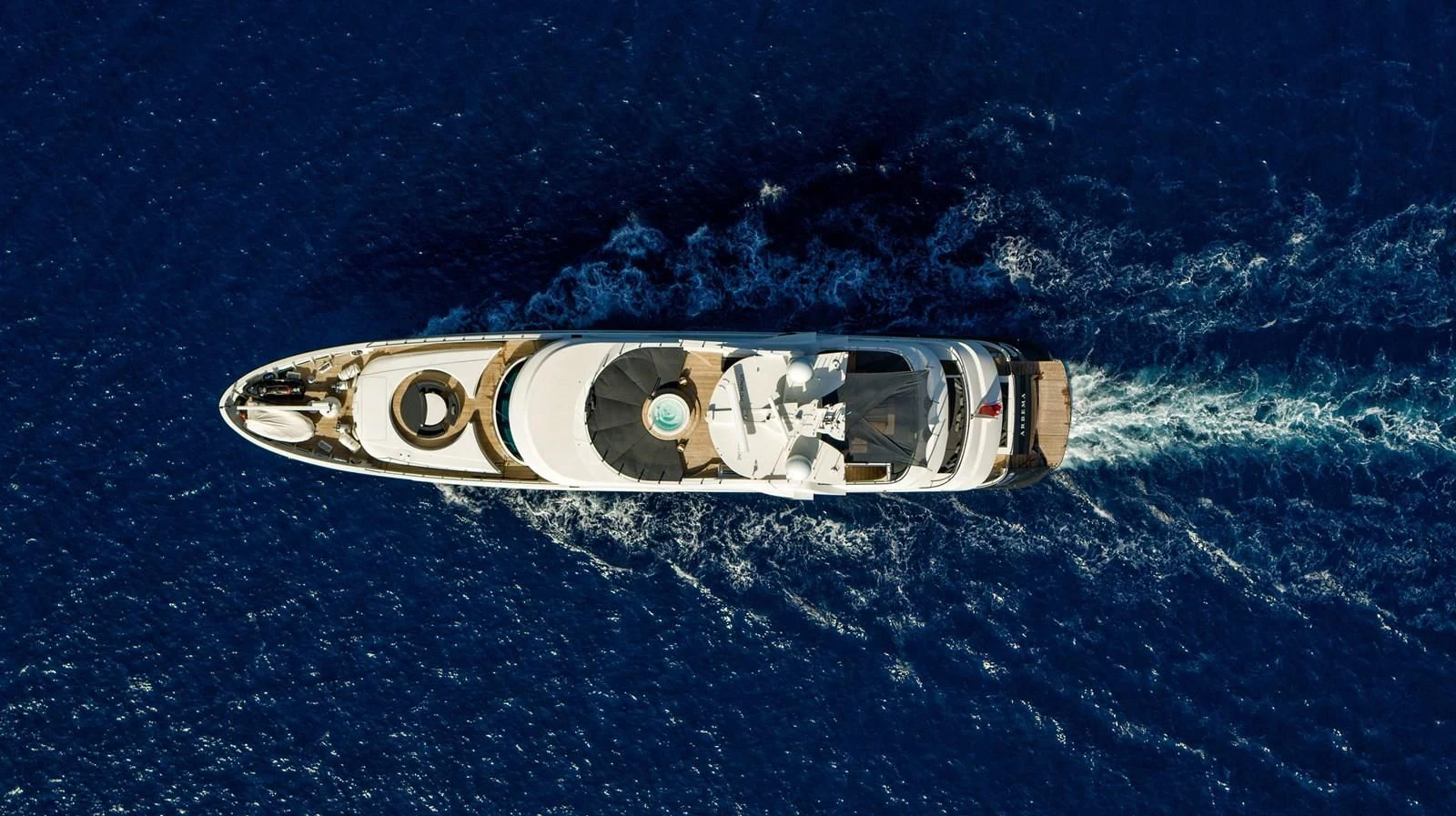 a space ship in space aboard ZIA Yacht for Sale