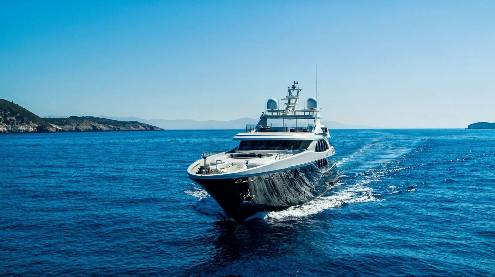 a boat on the water aboard ZIA Yacht for Sale