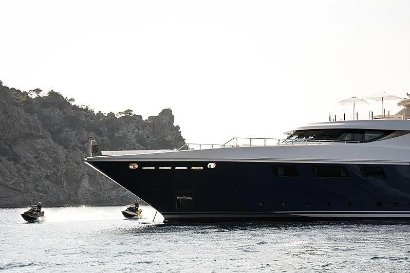 a boat on the water aboard ZIA Yacht for Sale