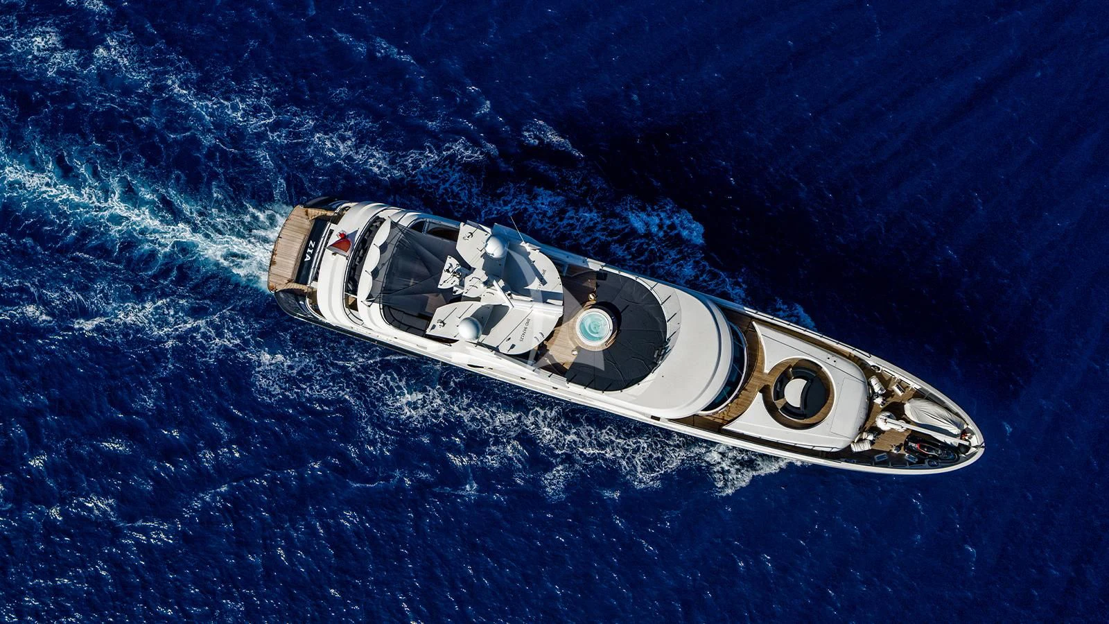 a satellite in space aboard ZIA Yacht for Sale