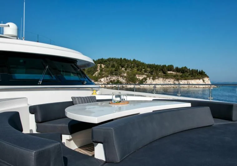 a boat on a boat aboard ZIA Yacht for Sale