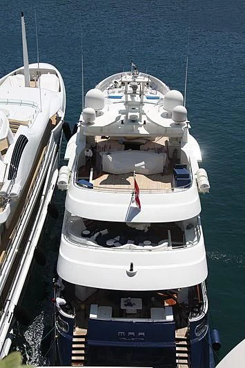 a boat with a lot of wires aboard ZIA Yacht for Sale