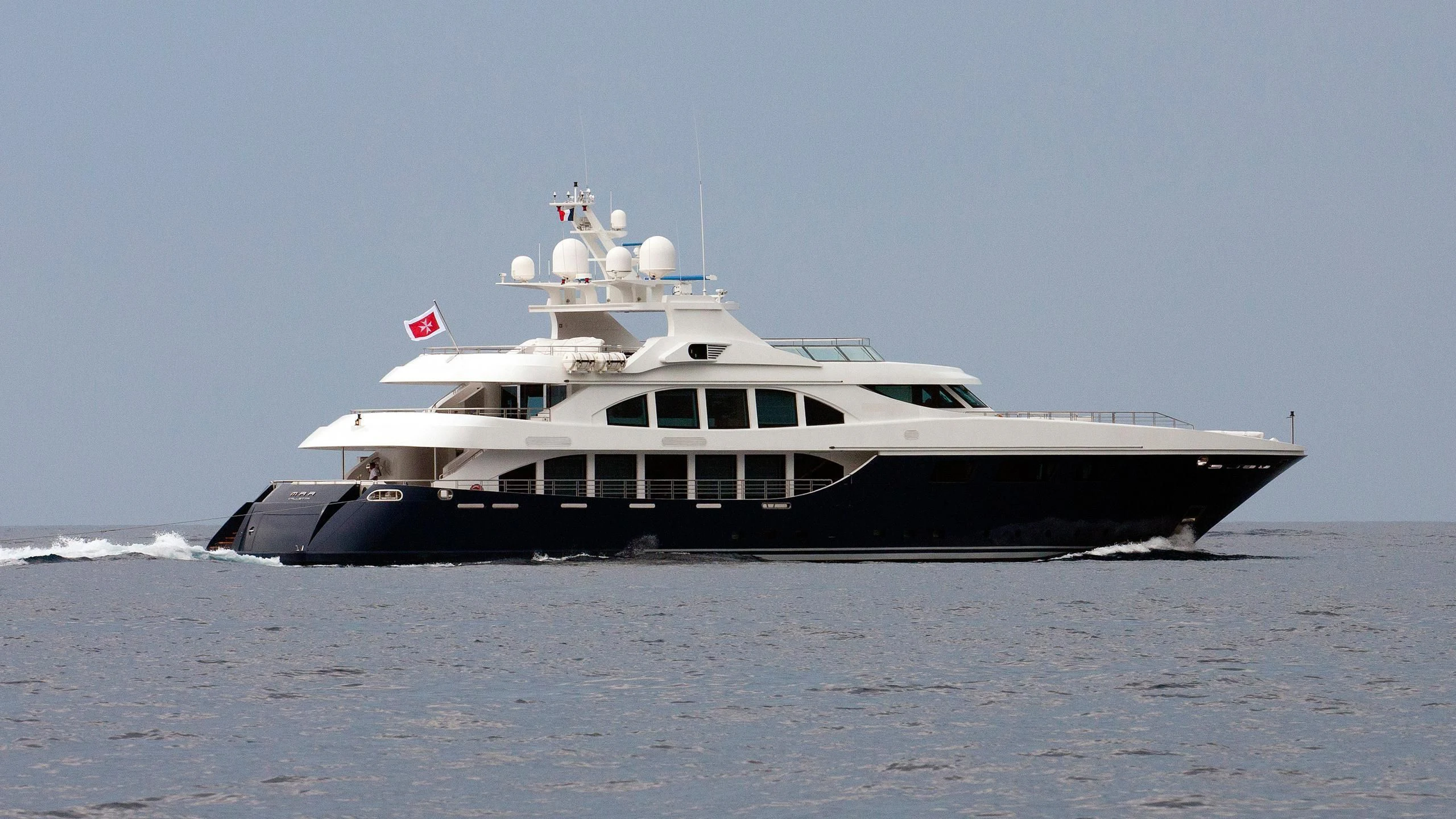a boat on the water aboard ZIA Yacht for Sale
