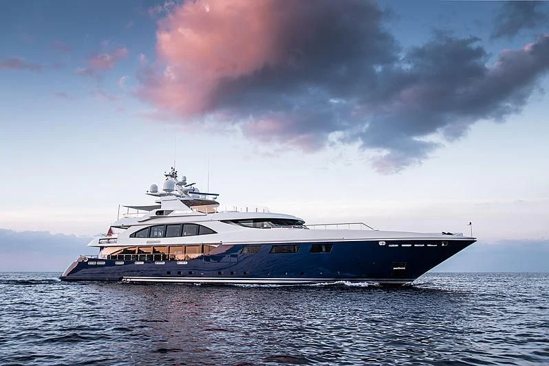 a boat in the water aboard ZIA Yacht for Sale