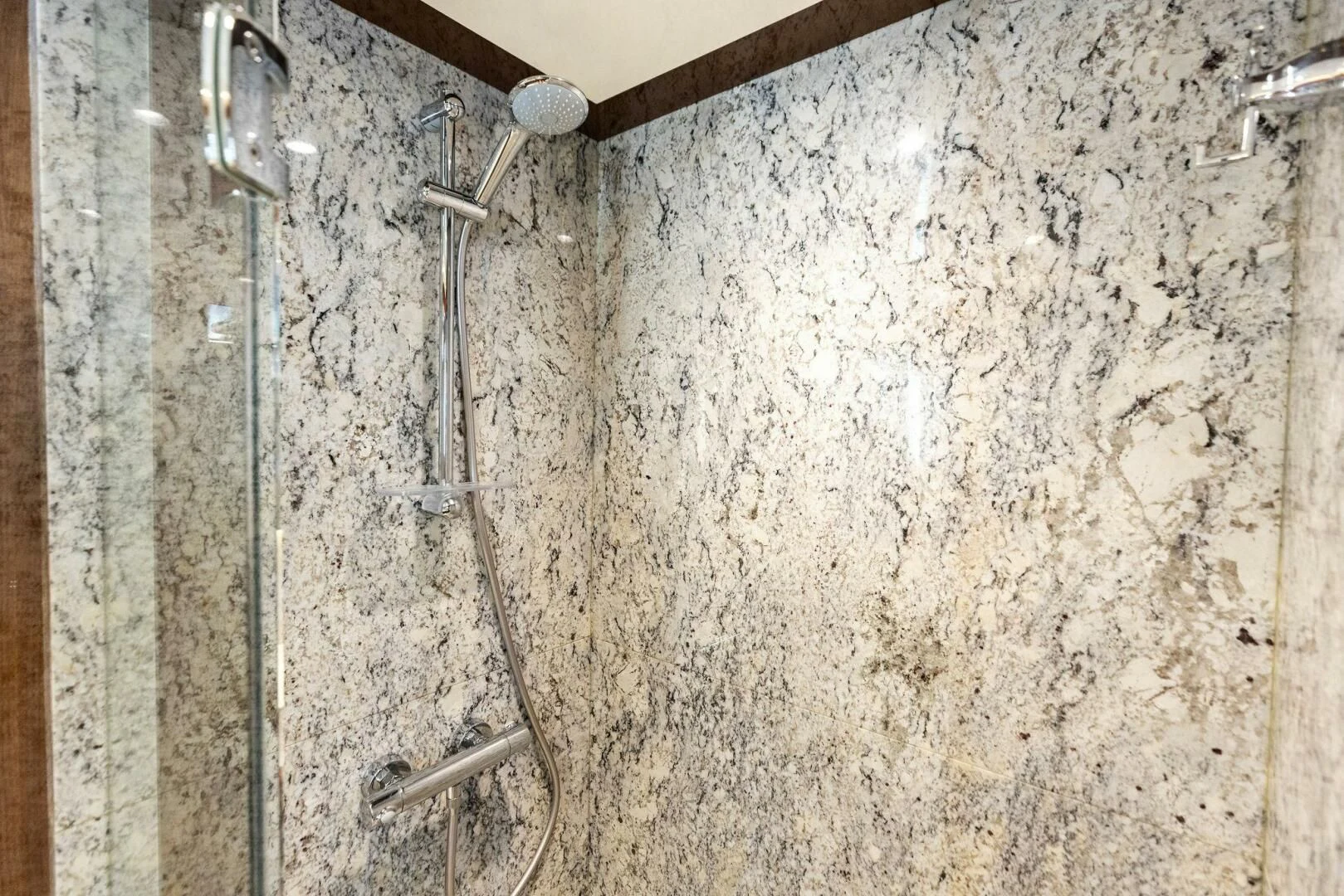 a wall with pipes and wires aboard CLAYMAKER Yacht for Sale