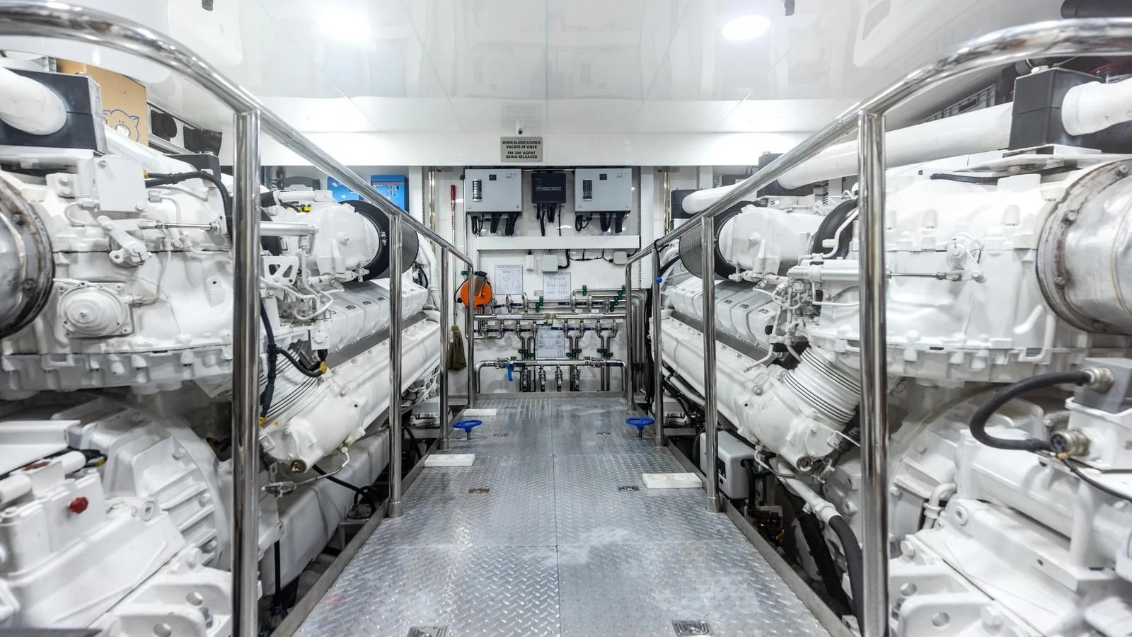 a room with machines aboard CLAYMAKER Yacht for Sale