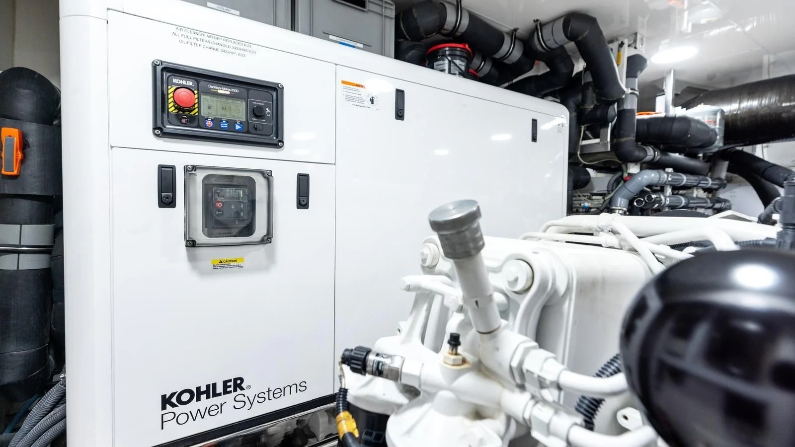 a machine with a screen aboard CLAYMAKER Yacht for Sale