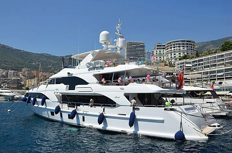 a boat with people on it aboard LADY LILIAN Yacht for Sale