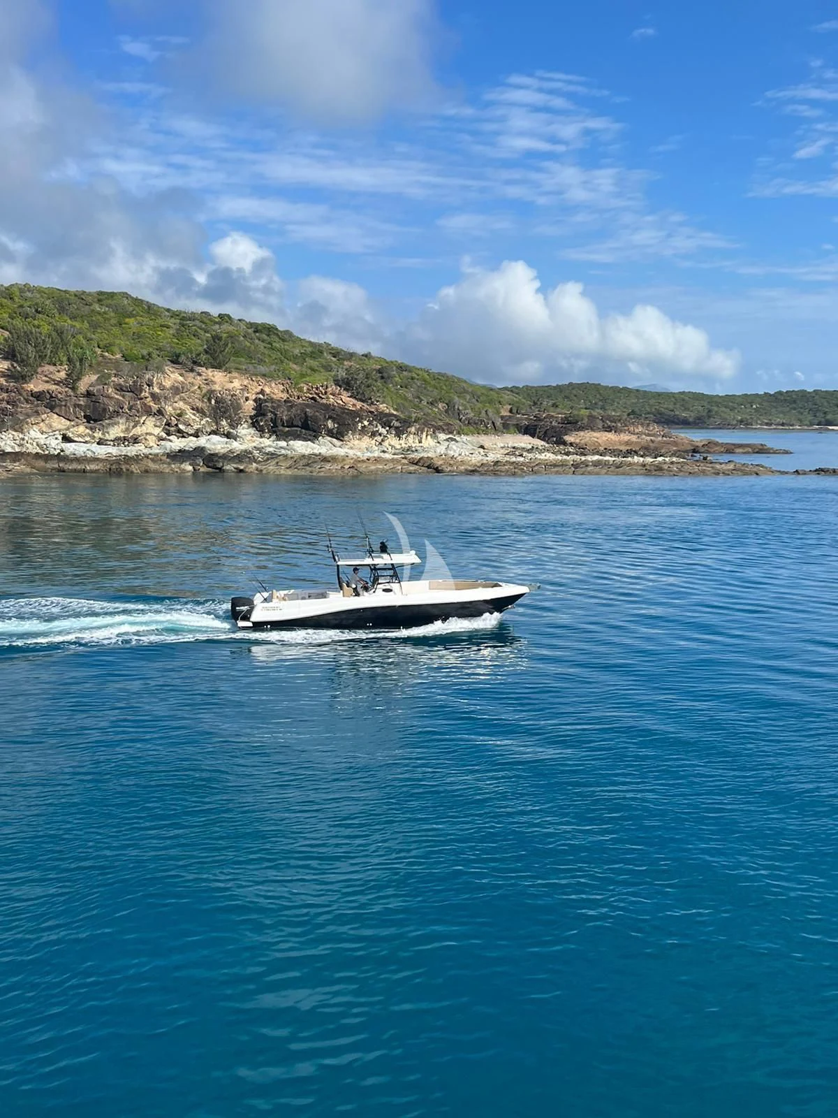 a boat on the water aboard DE LISLE III Yacht for Sale